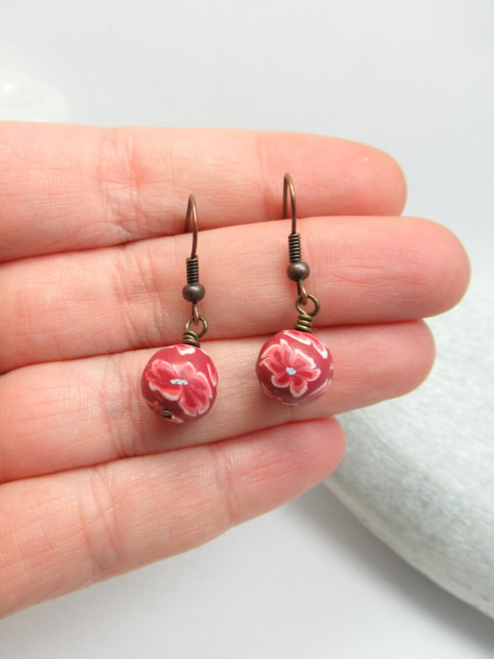 Floral Clay earrings